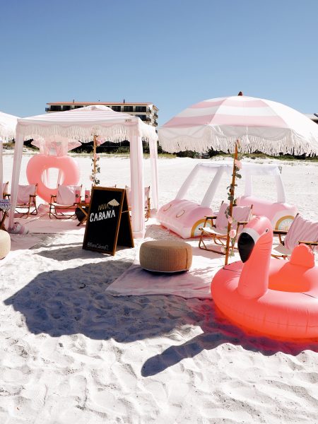 clearwater-beach-bachelorette-party-setup-nana-cabana-barbie