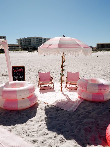 clearwater-beach-bachelorette-party-setup-nana-cabana-chairs