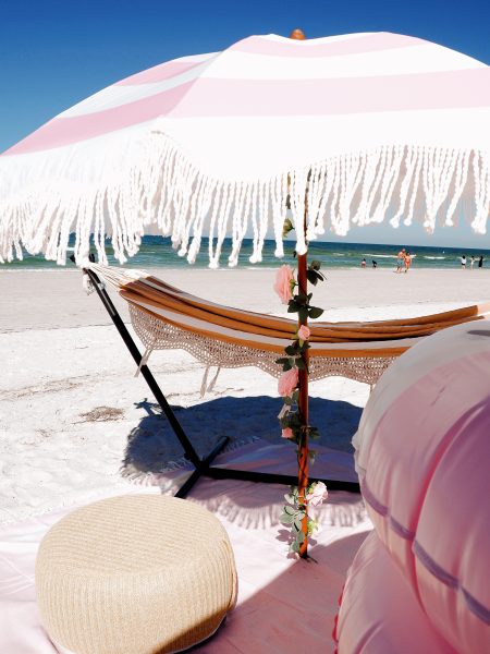 clearwater-beach-bachelorette-party-setup-nana-cabana-pouf